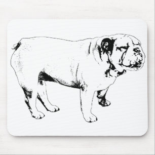 stetige Kante, Bulldogge Mousepad