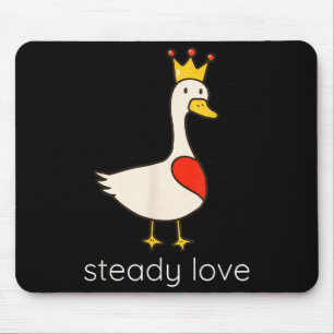 Stetige Liebe Lustiges Paar Gänseliebhaber Valenti Mousepad
