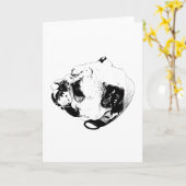 Stetige warme Nachricht Karte (Gelbe Blume)