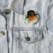 Stetson hat den Mann, der eine Zigarette zündet Button (Beispiel)
