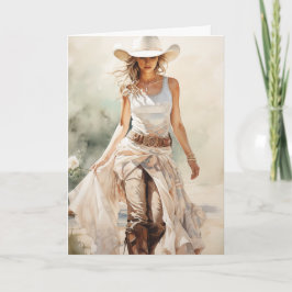 Stetson & Lace Wedding: Eine Geschichte der Braut Karte