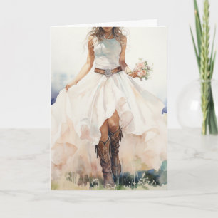 Stetson & Lace Wedding: Floral Whispers Karte