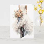 Stetson & Lace Wedding: Galloping Grace Karte (Gelbe Blume)