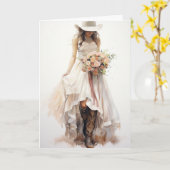 Stetson & Lace Wedding: Horizons jagen Karte (Gelbe Blume)