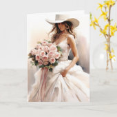 Stetson & Lace Wedding: Lassoed in Lace Karte (Gelbe Blume)