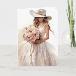 Stetson & Lace Wedding: Stetson Silhouetten Karte