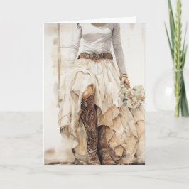 Stetson & Lace Wedding: Western Belle Karte