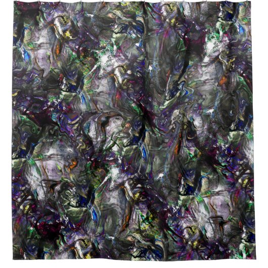 Stettete "schwere Farben" überlagern sich in Misch Duschvorhang (Vorderseite)