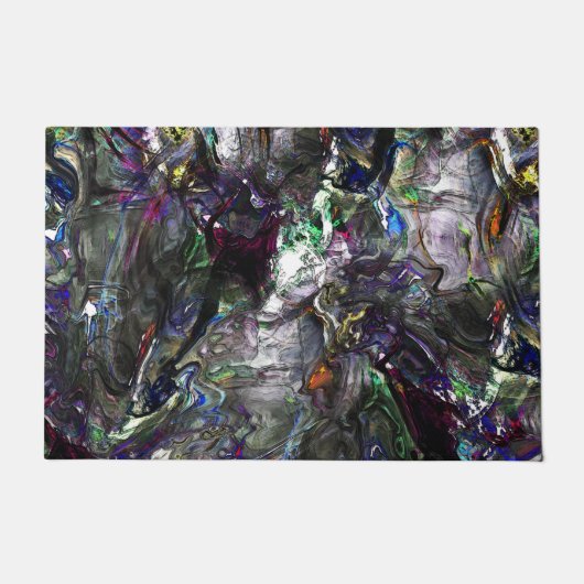 Stettete "schwere Farben" überlagern sich in Misch Fußmatte (Vorderseite)