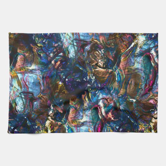 Stettete "schwere Farben" überlagern sich in Misch Geschirrtuch (Horizontal)