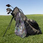 Stettete "schwere Farben" überlagern sich in Misch Golfhandtuch (Gras)