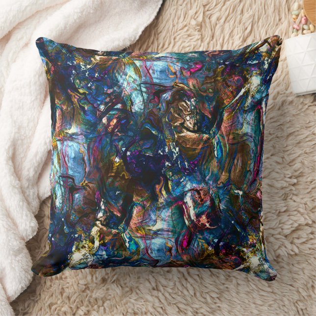 Stettete "schwere Farben" überlagern sich in Misch Kissen (Decke)