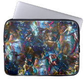 Stettete "schwere Farben" überlagern sich in Misch Laptopschutzhülle (Vorderseite)