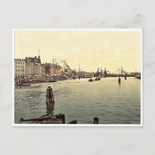 Stettin Harbour, Pommeraina, Deutschland (d.h. Szc Postkarte (Vorderseite)