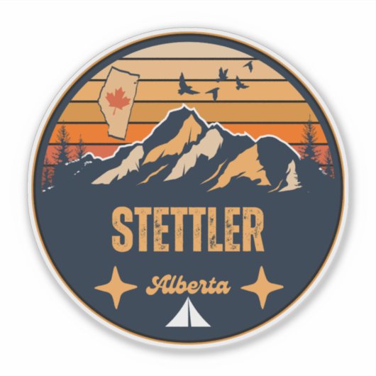 Stettler, Alberta Aufkleber (Vorderseite)