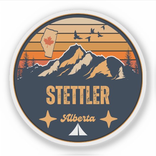 Stettler, Alberta Aufkleber (Vorderseite)