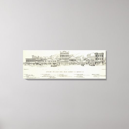 Steuart East side Market und Mission Leinwanddruck (Vorderseite)