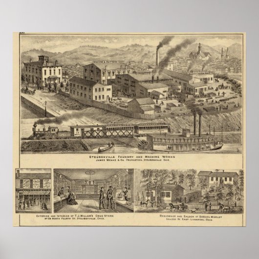 Steubenville Gießerei- und Maschinenbau Poster (Vorne)