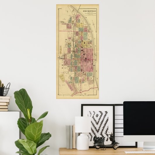 Steubenville, Ohio Poster (Heimbüro)