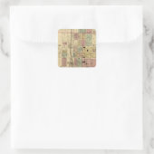 Steubenville, Ohio Quadratischer Aufkleber (Tasche)