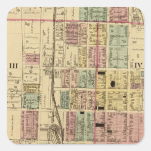 Steubenville, Ohio Quadratischer Aufkleber