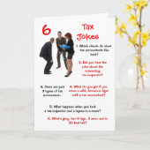 Steuer - 6 Steuerwitze Funny Birthday Karte (Gelbe Blume)