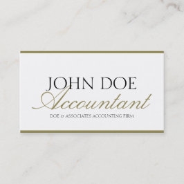 Steuer-Buchhalter CPA-Buchhalter-Goldskript u. Visitenkarte