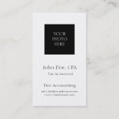 Steuer-Buchhalter-Kopf-Schuss-Goldpapier Visitenkarte (Rückseite)