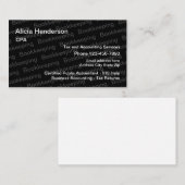 Steuer-Buchhalter-Service-Entwurf Visitenkarte (Vorne/Hinten)