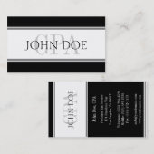 Steuer-Buchhalter Stripes CPA W/W Visitenkarte (Vorne/Hinten)