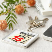 Steuer-Frist Schlüsselanhänger (Seite)