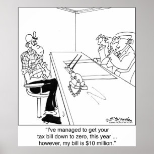 Steuer null, CPA Bill $10 Million Poster