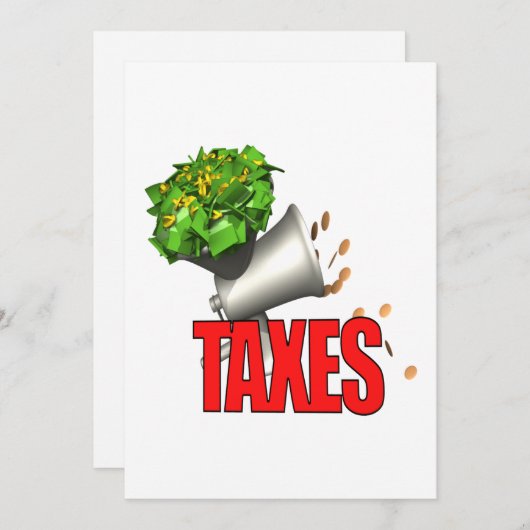 Steuer-Schleifer Einladung (Vorne/Hinten)