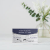 Steuer-Vorbereiter-Buchhalter-Visitenkarte Visitenkarte (Stehend Vorderseite)