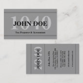 Steuer-Vorbereitungs-Graphit 1040 Visitenkarte (Vorne/Hinten)