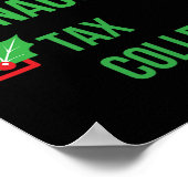 Steuerberater Funny Pajama Weihnachtsgeschenk Poster (Ecke)