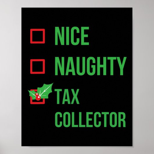 Steuerberater Funny Pajama Weihnachtsgeschenk Poster (Vorne)