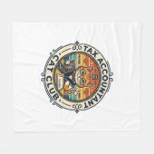 Steuerberater Katze Süße Kitty Design - Steuerkont Fleecedecke (Vorderseite (Horizontal))
