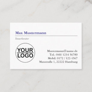 Steuerberater Logo  Visitenkarte