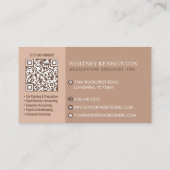 Steuerberater-Monogramm-Buchhalter-QR Visitenkarte (Rückseite)