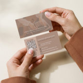 Steuerberater-Monogramm-Buchhalter-QR Visitenkarte