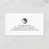 Steuerberater Steuervorbereitung Visitenkarte (Rückseite)