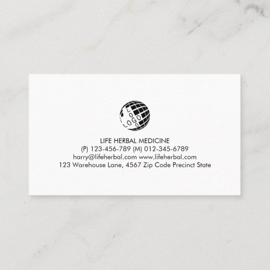 Steuerberater Steuervorbereitung Visitenkarte (Rückseite)