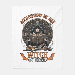 Steuerberater Tag Hexen Nacht Halloween Magie Buch Fleecedecke