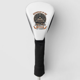 Steuerberater Tag Hexen Nacht Halloween Magie Buch Golf Headcover