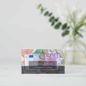 Steuerberater und Finanzexperten Euro-Geld Visitenkarte (Stehend Vorderseite)