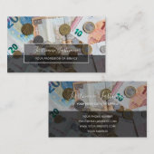 Steuerberater und Finanzexperten zahlen Geld, aber Visitenkarte (Vorne/Hinten)