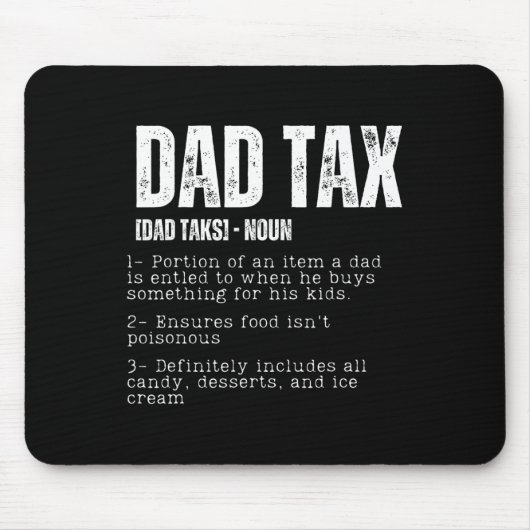 Steuerbescheid Vater - Definition Vatertag 2 Mousepad (Vorne)