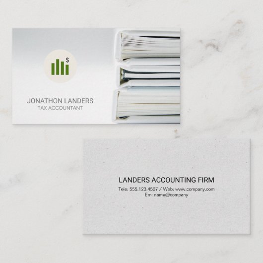 Steuerbuchhalter | Binder Visitenkarte (Vorne/Hinten)