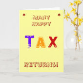 Steuerbuchhalter | CPA | Geburtstag | Steuer Puke  Karte (Gelbe Blume)